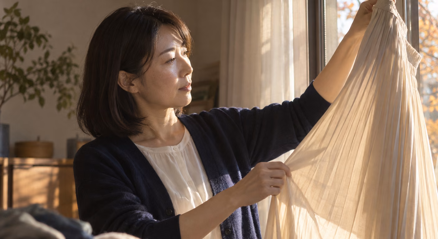40代ファッション 秋|若作りか地味か、迷う1枚を3か所で見分ける
