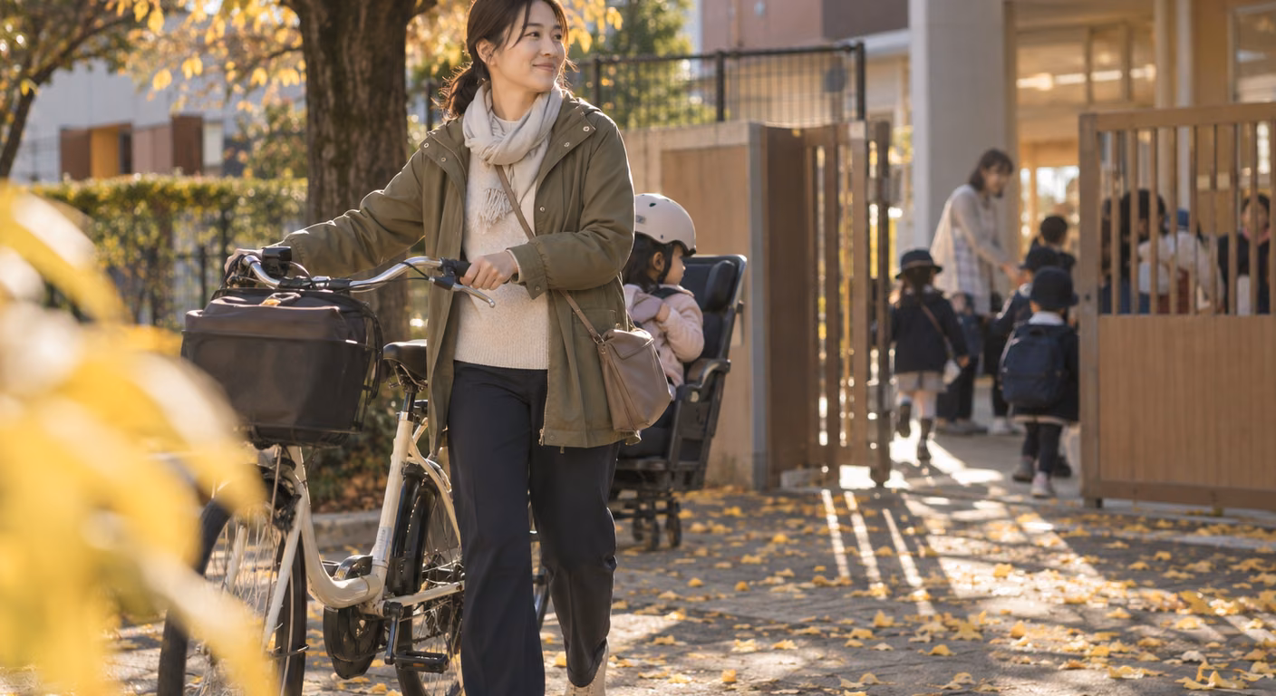 40代ママファッション｜秋冬の平日服は、いちばん下の子の年齢で選ぶ