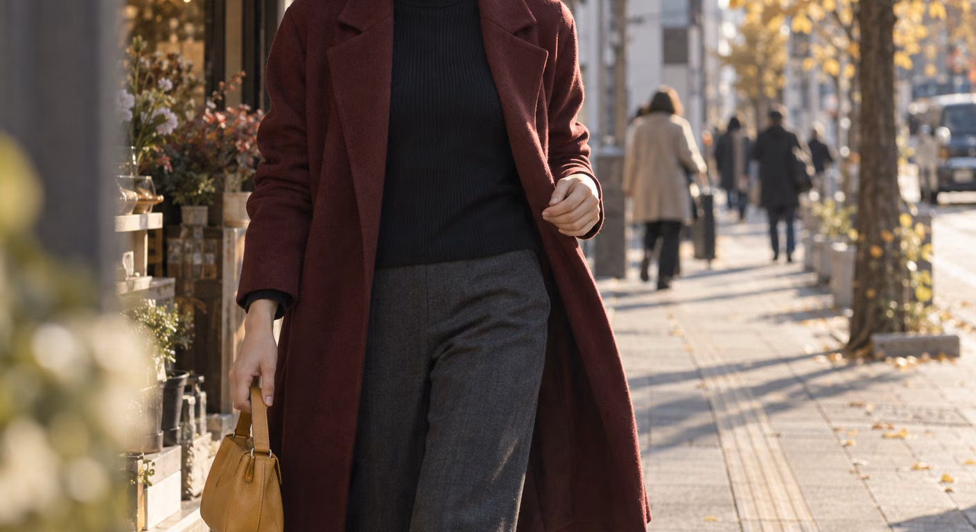 ブルベ冬の秋服｜からし・テラコッタ・カーキは顔から離して黒白と組む
