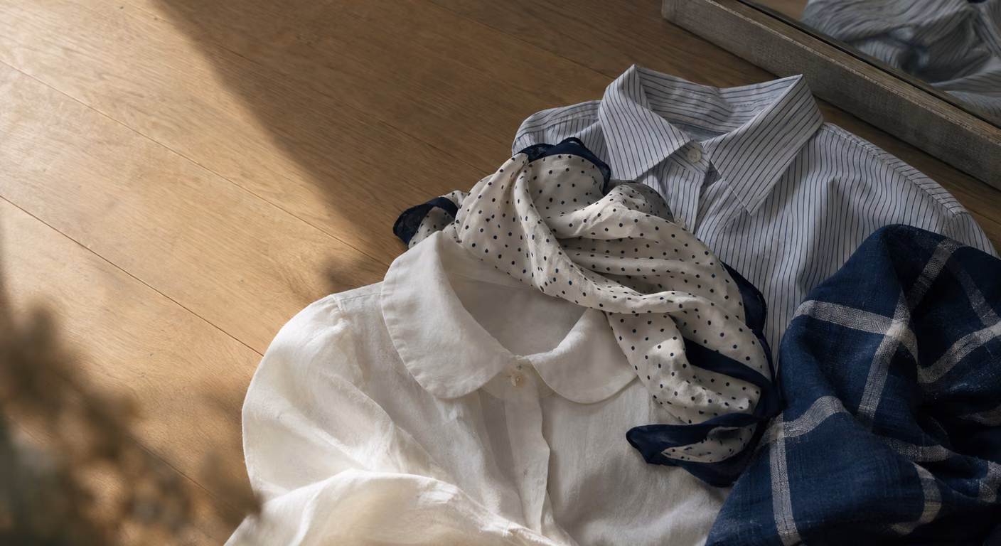 顔タイプ診断をわかりやすく｜手持ちの服を顔の下に当てて2軸を決める