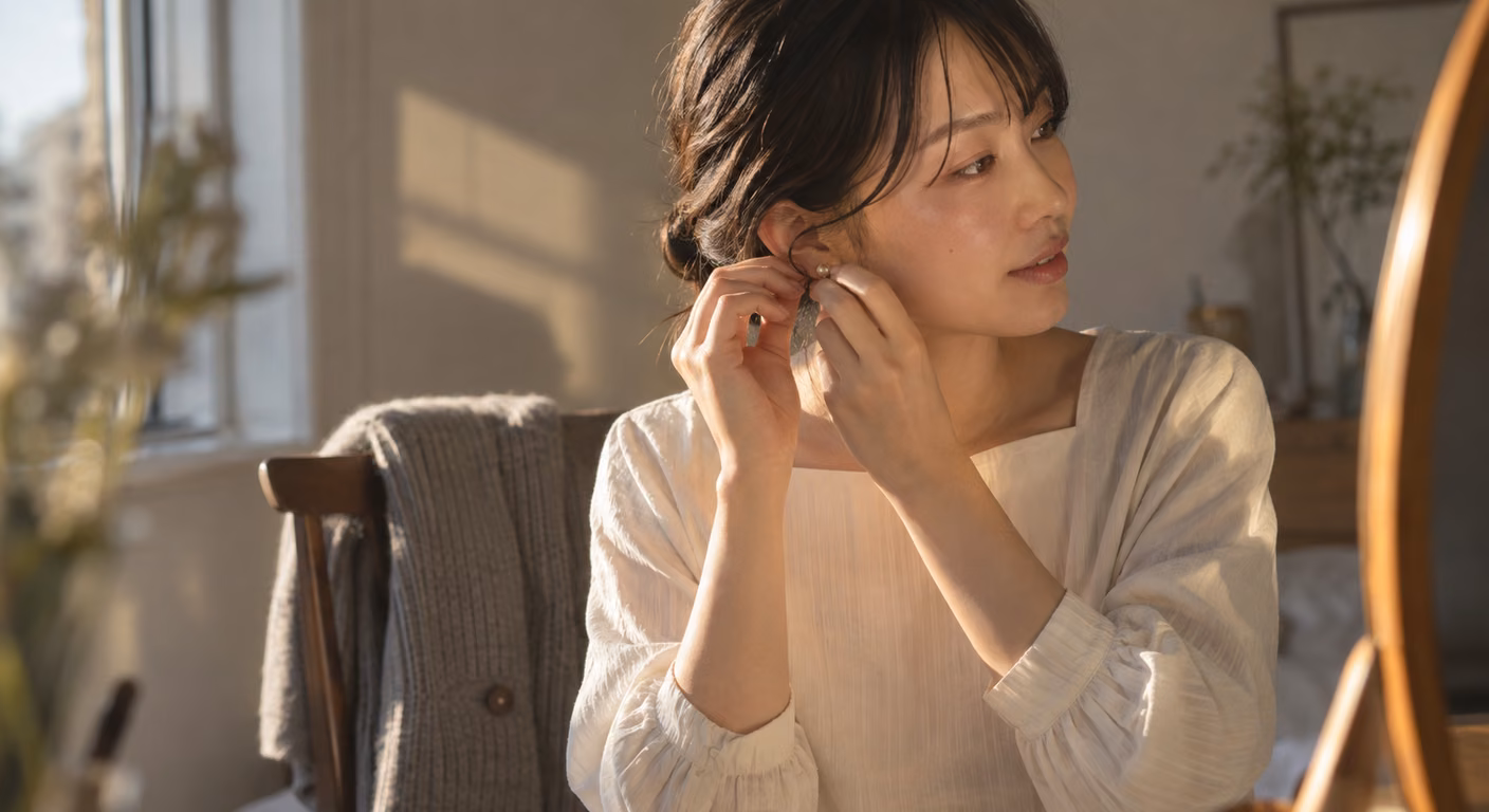 フェミニンでたぬき顔｜甘さが重なる人は曲線を置く位置で分ける