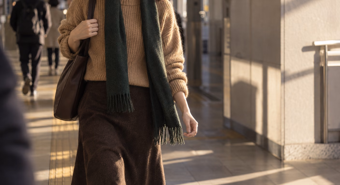 イエベ秋ファッション｜地味になる人と服が勝つ人は瞳と髪の暗さで分ける