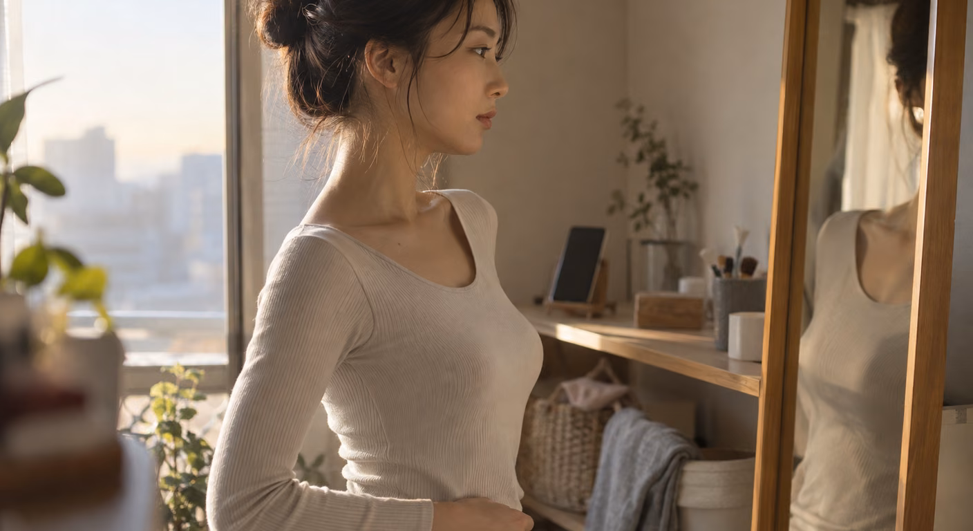 自分の骨格がわからない｜鏡と写真で答えが変わる人は、横から見て決める