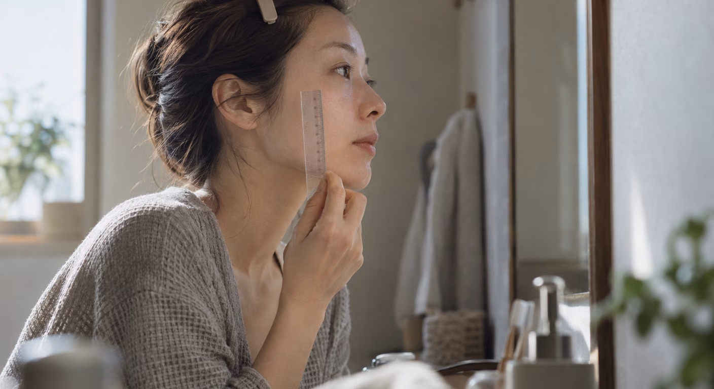 顔タイプ診断は前髪とメイクを外すとわかりやすい|素顔で測る3か所