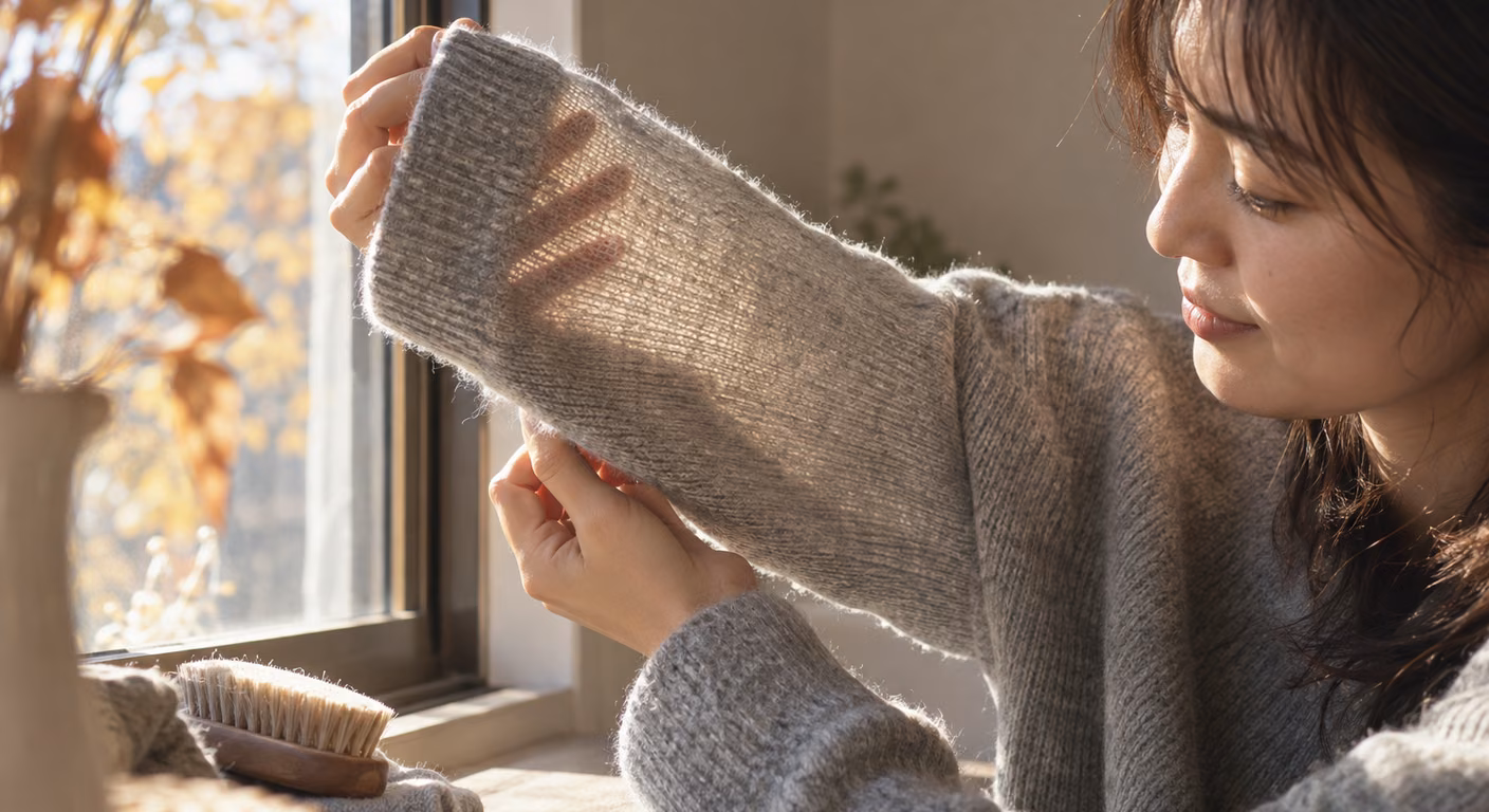 毛羽立ったニットの復活に失敗したら|薄い・テカる・ごわつくを戻す