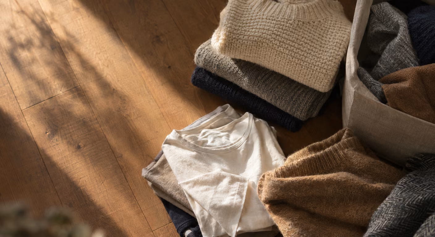 衣替えで出す秋冬服は何枚？｜洗濯の間隔と外出の日数で上下の数を出す