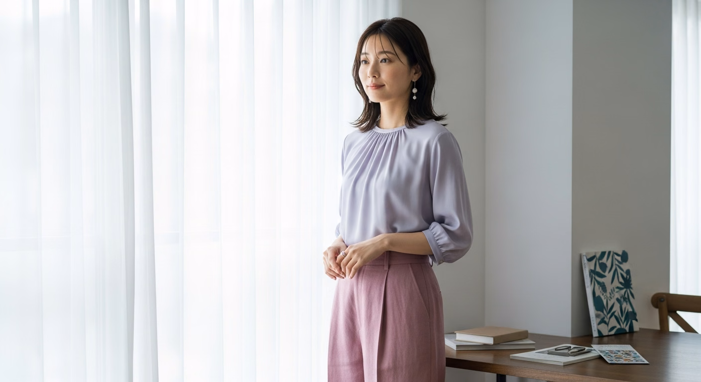 大人の女性のクールビズの装いの視点｜涼やかさと品の穏やかな両立の整え方