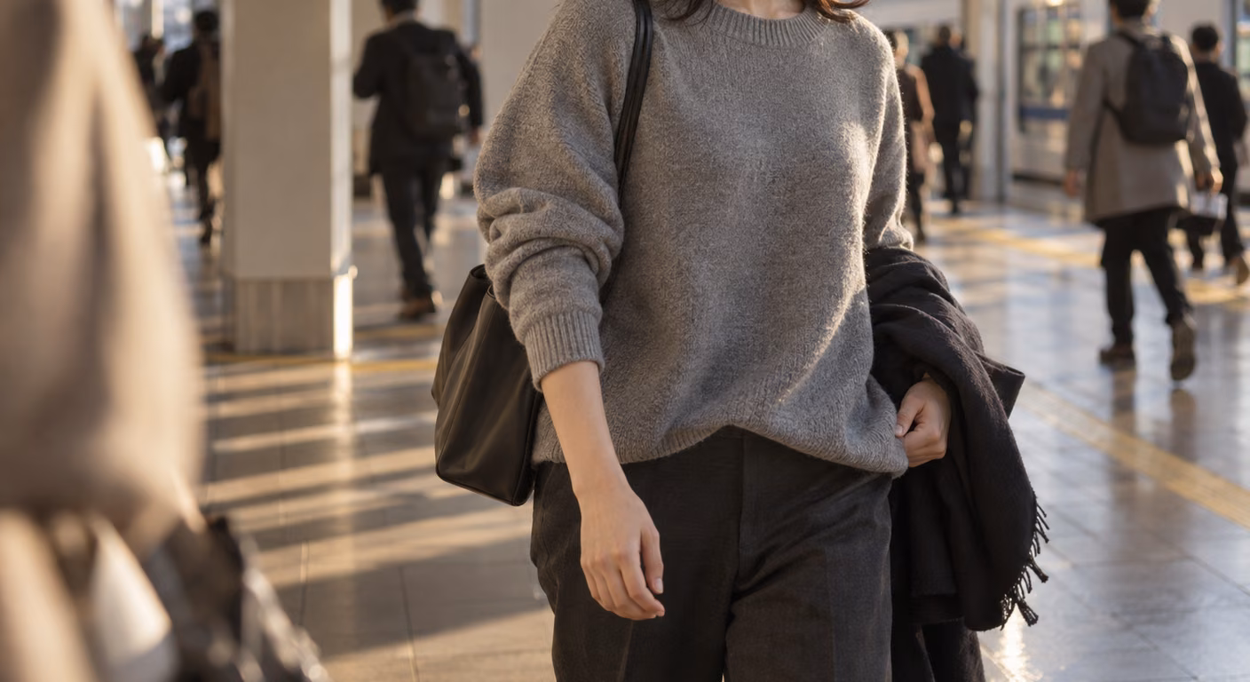 オーバーサイズが似合う人|着られるか太るかで服の色の濃さを逆にする