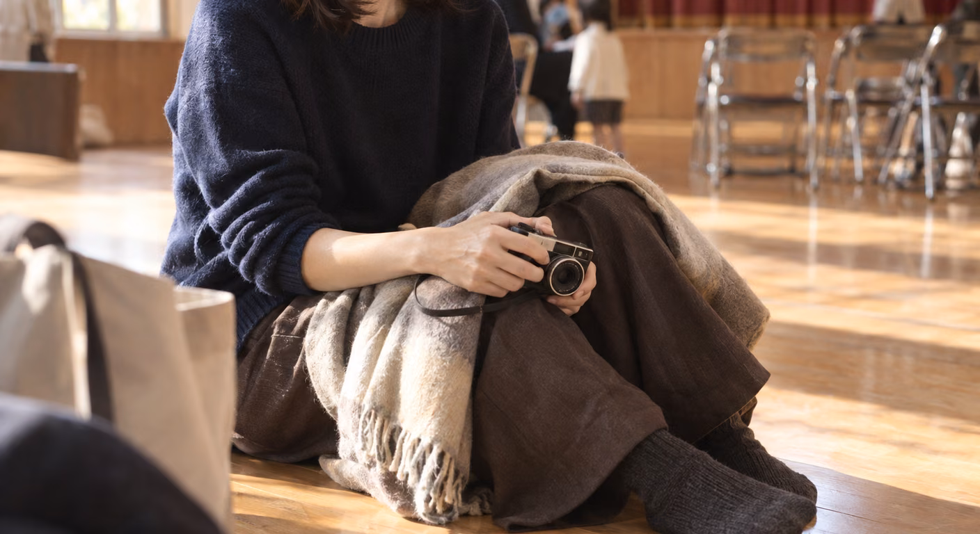 生活発表会のママの服装|体育館の床冷えと、撮影で立つ回数で選ぶ