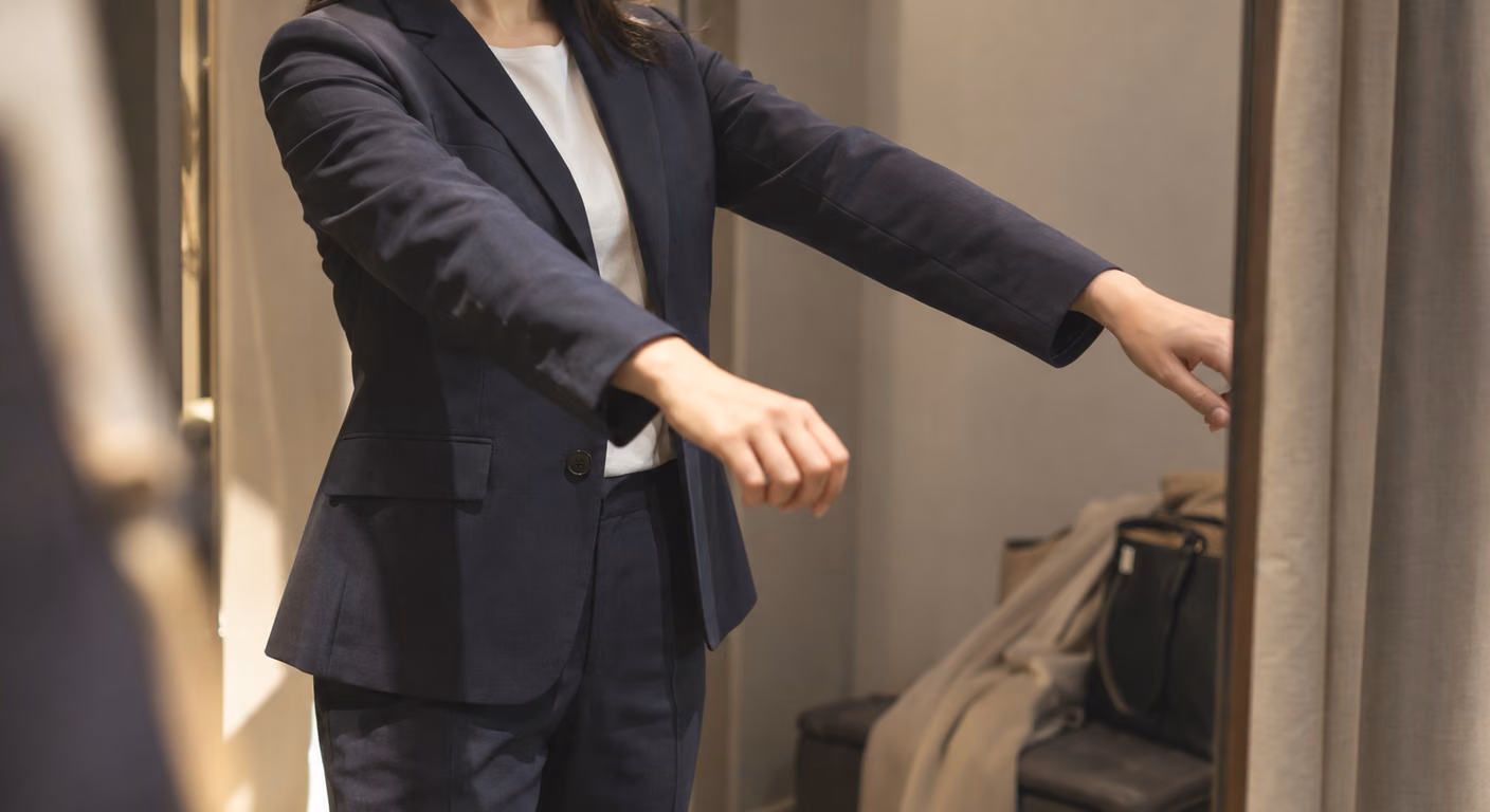 スーツの選び方 女性｜仕事の1着は、着る日数と上下の組み方で決める