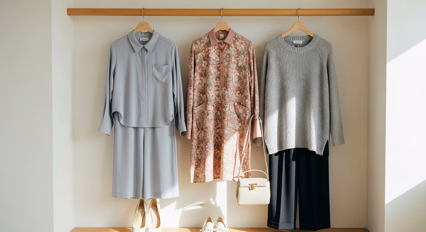 ソフエレ クール寄りの中間タイプ｜似合う服・モードへの振り方・NG完全ガイドのコーディネート例