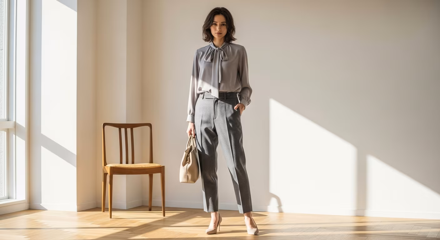 骨格ナチュラル×オフィスコーデ｜似合う通勤服・避けるべき服・季節別実例のコーディネート例