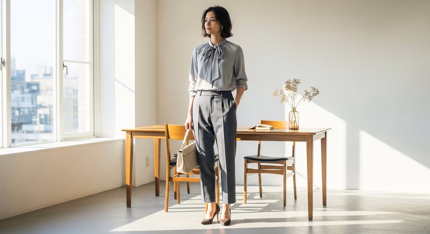 骨格ウェーブ×オフィスコーデ|似合う通勤服・避けるべき服・季節別実例のコーディネート例